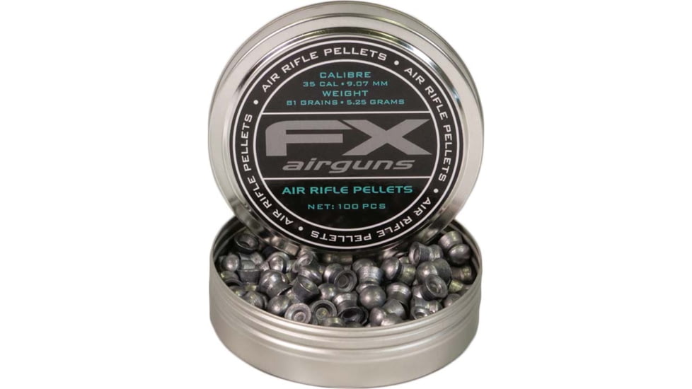 FX Air Rifle Pellets, .35 Caliber, 81 Grain, 100 Rounds, FXP917657