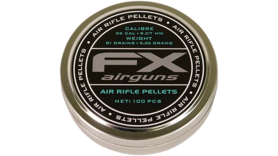 FX Air Rifle Pellets, .35 Caliber, 81 Grain, 100 Rounds, FXP917657