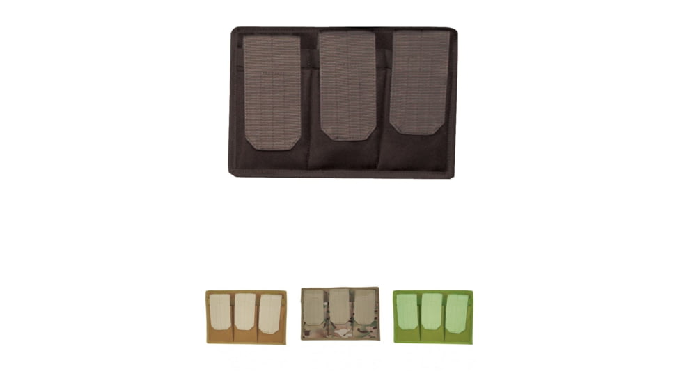 Galati Gear 3 Pocket Rifle Mag Pouch with Velcro Back, Black, Coyote Brown, Multi Camo, Olive Drab