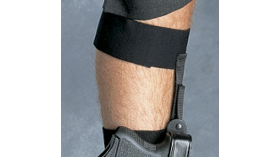 Galco Ambidextrous Ankle Calf Strap Holster, Black, ACSB
