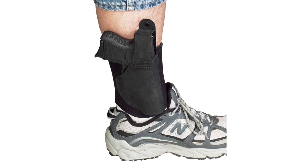 Galco Ankle Lite Ankle Holster - AL160B, Black, Charter Arms - Undercover 2 Inch, Right, Handed