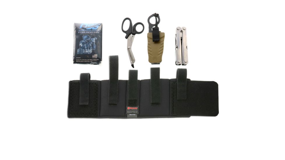Galco Ankle Trauma Medical Kit, Ambidextrous, Neoprene Finish, Black, ATMB