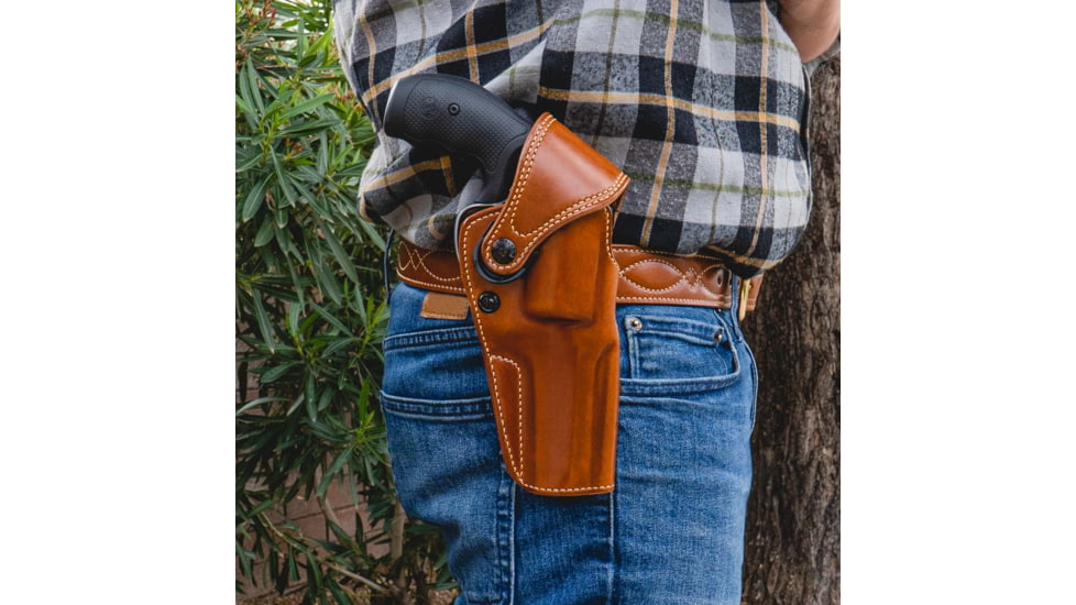 Galco Big Iron Belt Holster, Colt Anaconda 6in, Smith &amp; Wesson N Frame M27/28 6in, Smith &amp; Wesson N Frame M29/629 6 1/2in, Smith &amp; Wesson N Frame M29/629 6in, Right, Tan, BI128