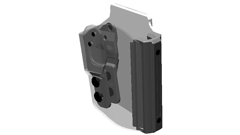 Galco Blakguard Belt Holster, Glock 43, Black, Left, BG801RB