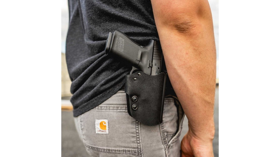 Galco Blakguard Belt Holster, Glock 43, Black, Left, BG801RB