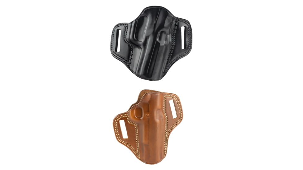 Galco Combat Master Belt Holster, Leather, Black, Tan