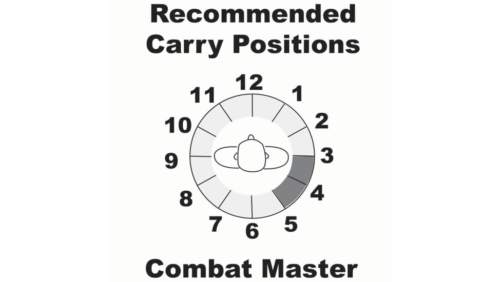 Galco Combat Master Belt Leather Holster, Right Hand, Glock 48, Black, CM834B