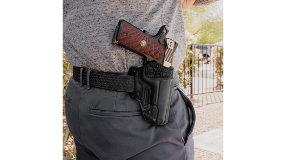 Galco Avenger Colt 1911/ Dan Wesson 1911/ Kimber 1911 OWB Belt Holster w/ Alligator Trim