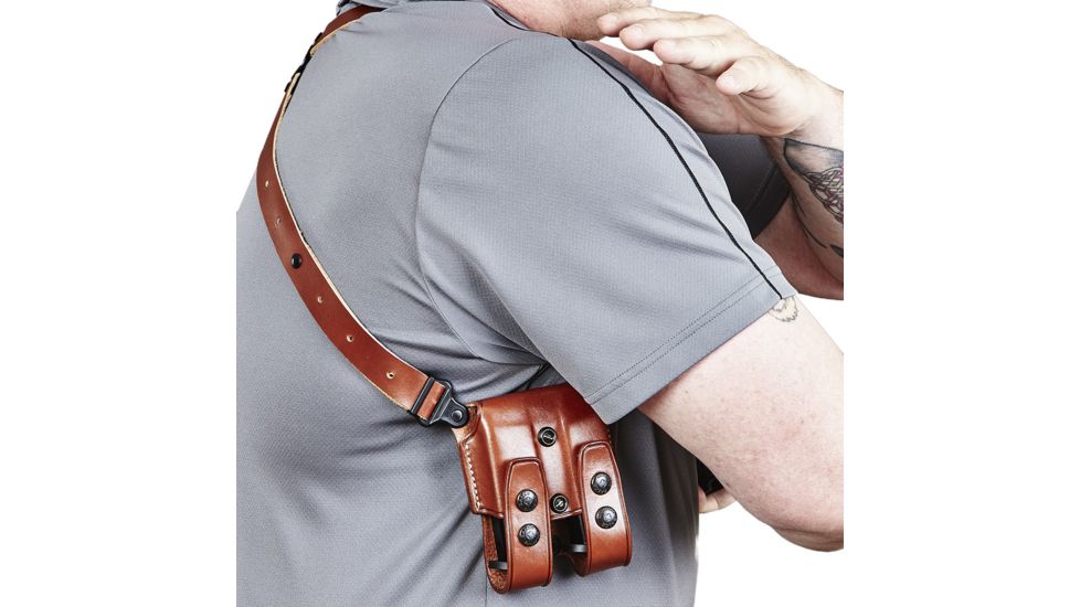 Galco Miami Classic Shoulder Holster System, Tan, 5in 1911-Style Pistols