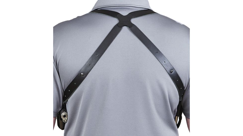 Galco Miami Classic Shoulder Holster System, Black, Ambidextrous, For Glock 17/22/31 - MC224B