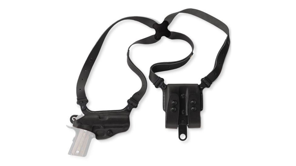 Galco Miami Classic Shoulder Holster System, Black, Ambidextrous, For Glock 17/22/31 - MC224B