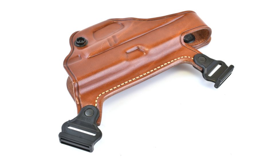 Galco Miami Classic Shoulder Holster System, Tan, Ambidextrous, For Glock 17/22/31 - MC224