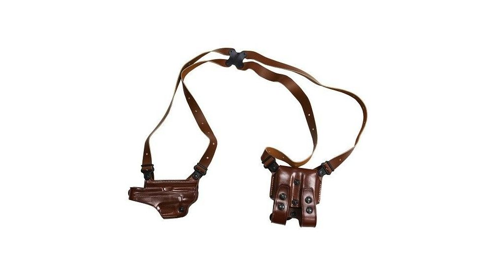 Galco Miami Classic Holster Shoulder System, Smith &amp; Wesson M&amp;P 9mm Shield EZ, Right Hand, Tan, MC866