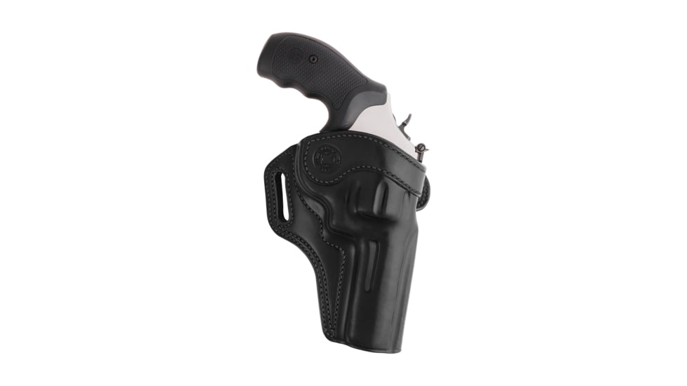 Galco Revenger Belt Holster, Colt Python 4 1/4in, Ruger Gp100 4.2in, Smith &amp; Wesson L Frame M686 Plus 4.125in, Smith &amp; Wesson L Frame M69 4.25in, Right Hand, Black, REV334B