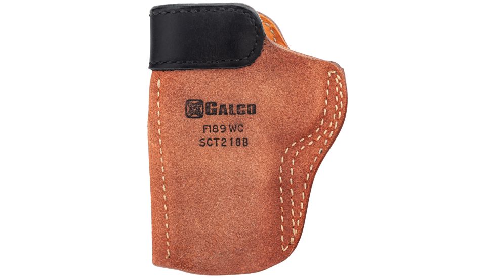Galco Scout Clip On Inside Pant Holster - Right Hand, Tan w/ Black Mouthband, Most 3 in. 1911's SCT218B