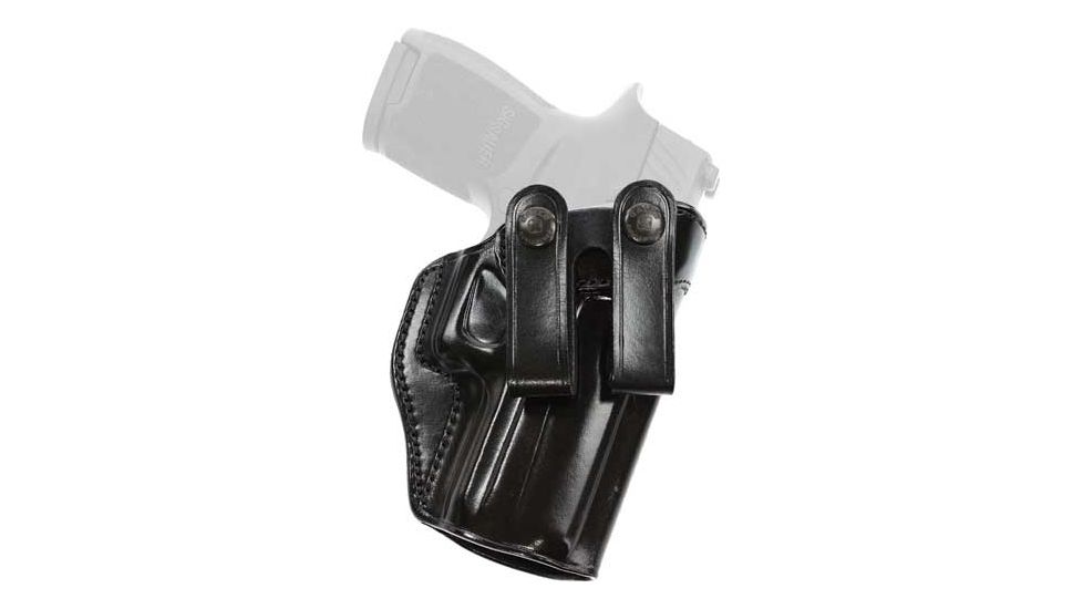Galco Summer Comfort Inside Pant Holster for HONOR DEFENSE HONOR GUARD, S&amp;W M&amp;P SHIELD 9/40 &amp; 2.0 9/40, M&amp;P SHIELD 9/40 loaded chbr ind, Right Hand, Black, SUM652B