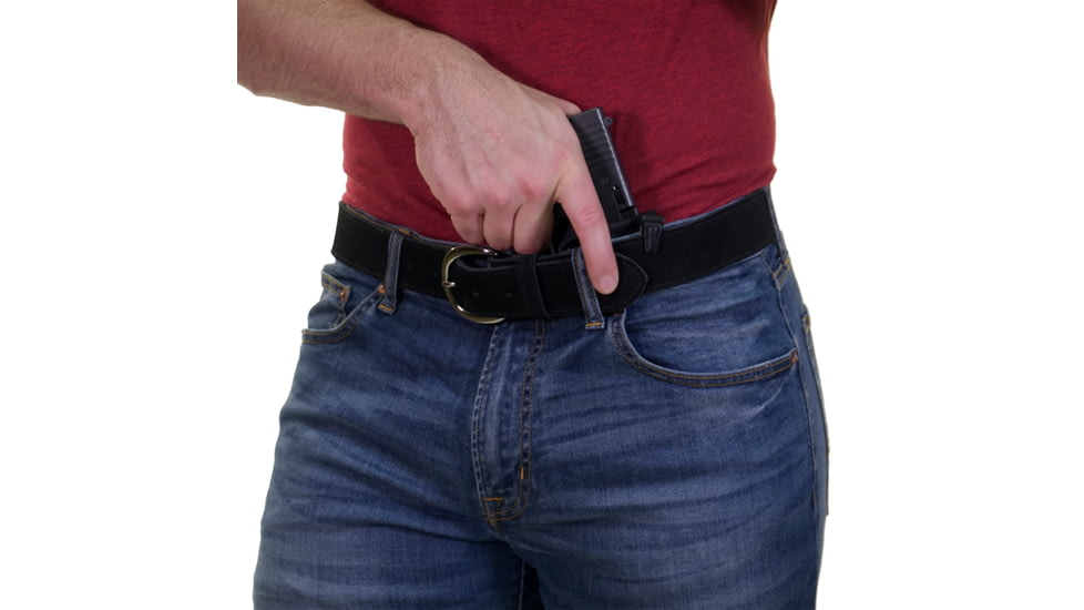 Galco Tuck-N-Go In the Pant Holster, Ambidextrous, Leather, M&amp;P Shield, 9EZ,  Black, TUC834B