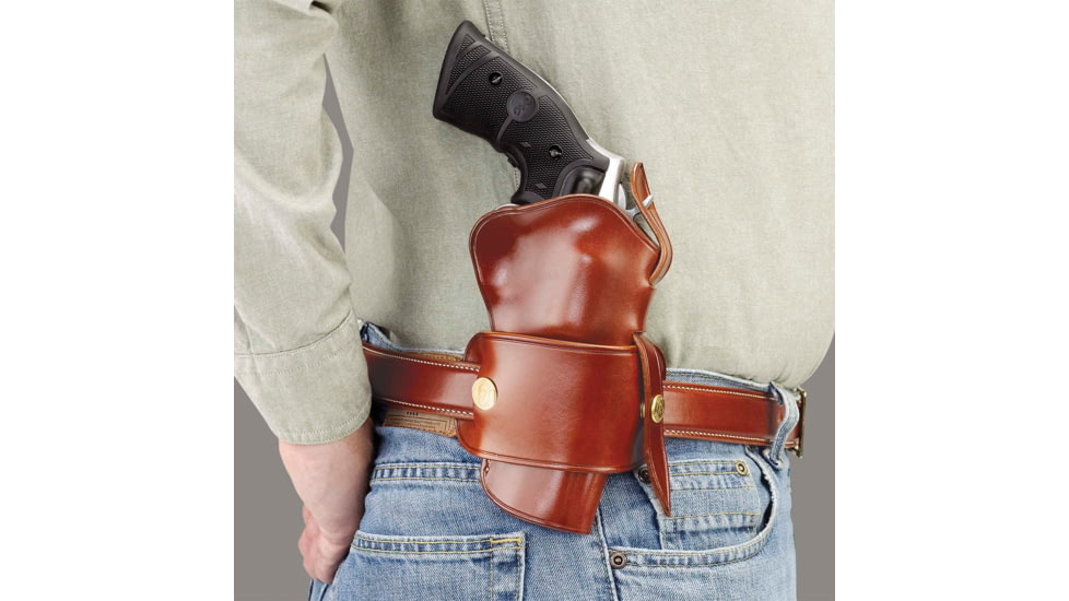 Galco Wheelgunner Belt Leather Holster for 4 inch N frame