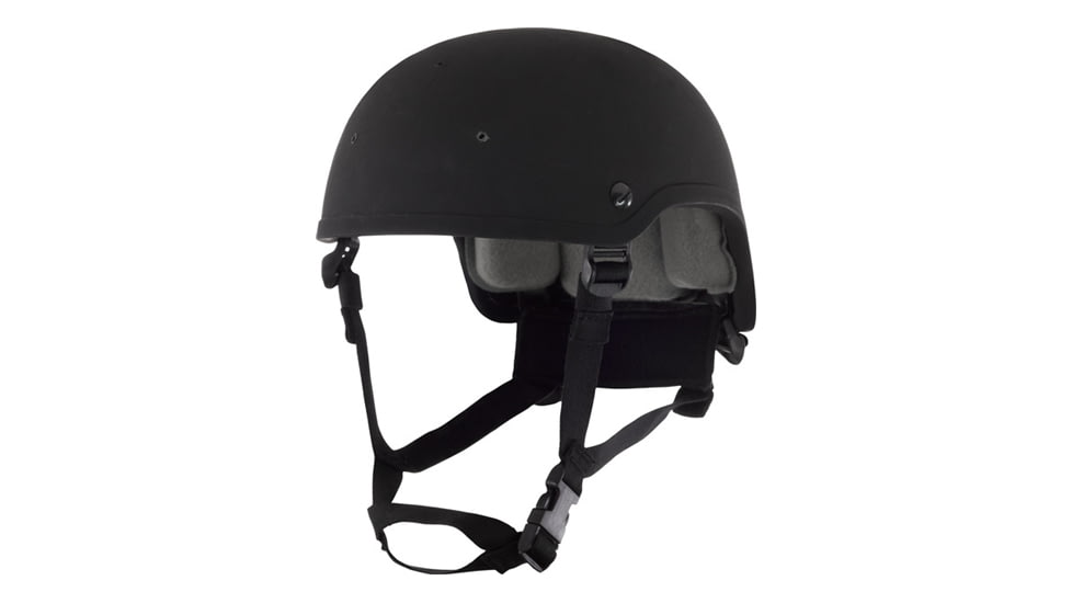 Galvion Batlskin Viper P4 Helmet, High Cut, Viper Front Mount and Interlocking Long Rails Option, Medium, Black, 4-0555-5106