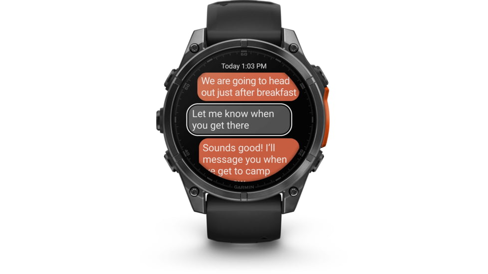 Garmin fenix 8 AMOLED 47mm GPS Watch, Slate Gray with Black Silicone Band, 010-02904-00
