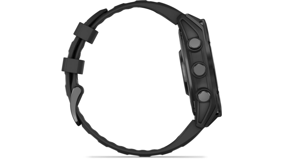 Garmin fenix 8 AMOLED 47mm GPS Watch, Slate Gray with Black Silicone Band, 010-02904-00