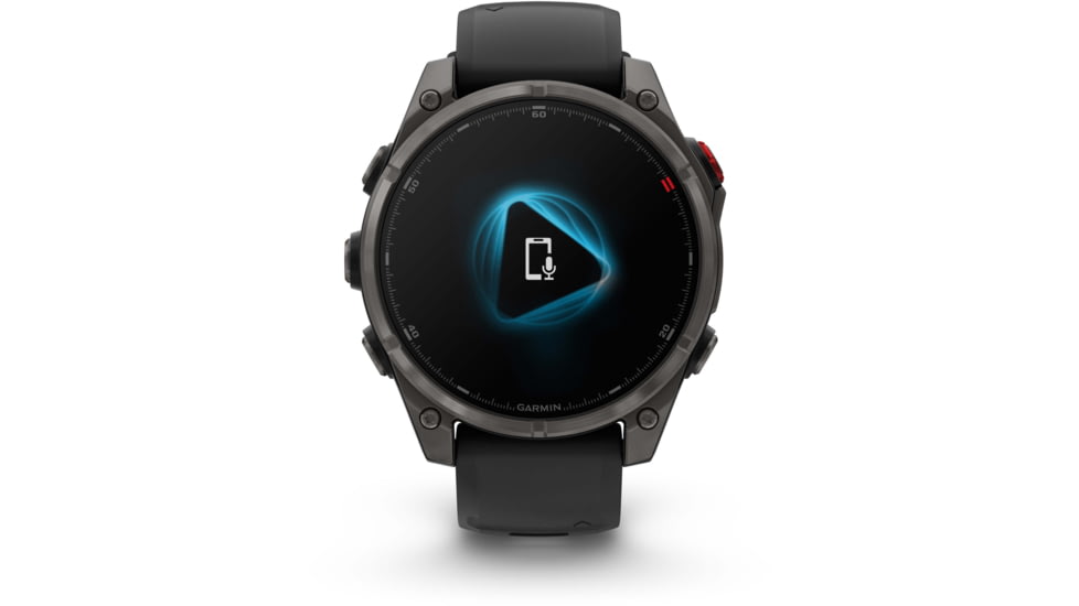 Garmin Fenix 8 Pro Unisex Watches, 47mm Case Diameter, Titanium Bezel, Black/Pebble Gray Silicone Band, 010-03198-00