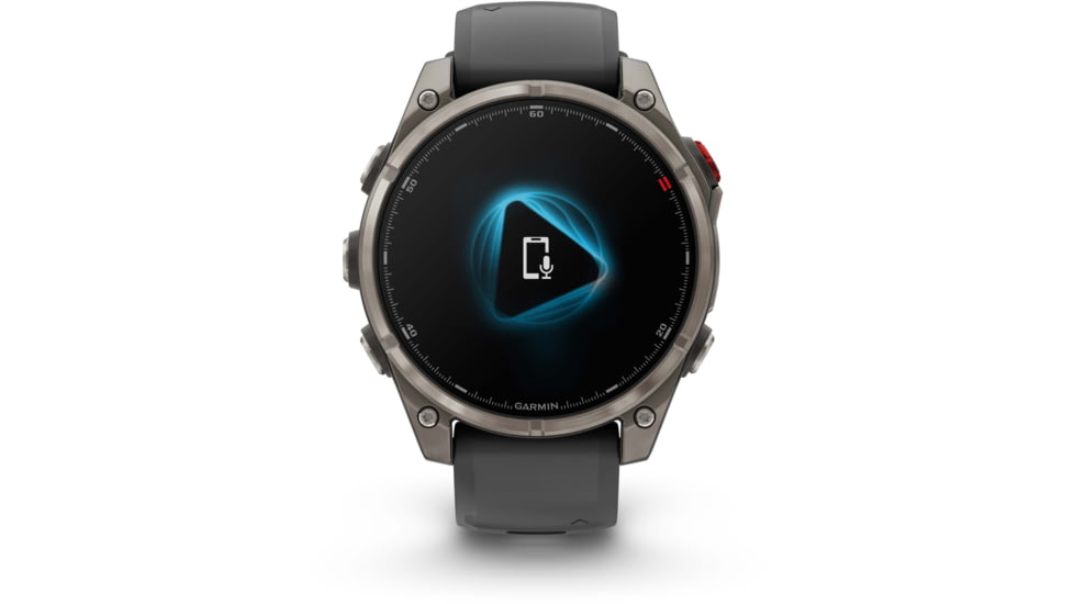 Garmin Fenix 8 Pro Unisex Watches, 47mm Case Diameter, Titanium Bezel, Graphite/Black Silicone Band, 010-03198-10