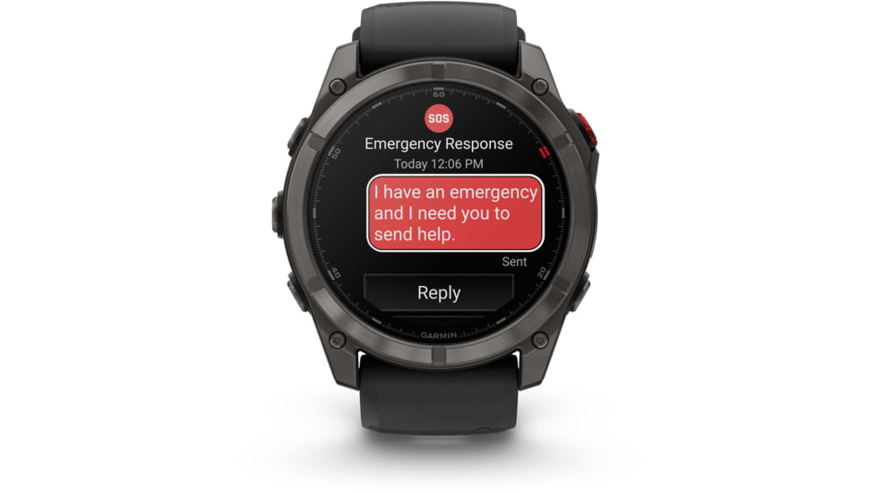 Garmin Fenix 8 Pro Unisex Watches, 51mm Case Diameter, Titanium Bezel, Black/Pebble Gray Silicone Band, 010-03199-00
