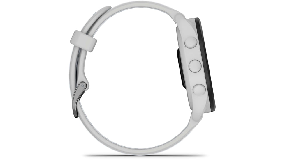 Garmin Forerunner 165 Music 43mm Watch, Mist Gray/Whitestone, 010-02863-31