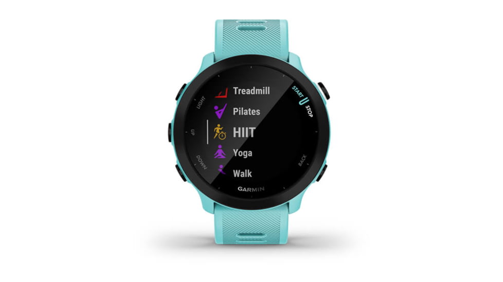 Garmin Forerunner 55 Watches, Aqua, 010-02562-02