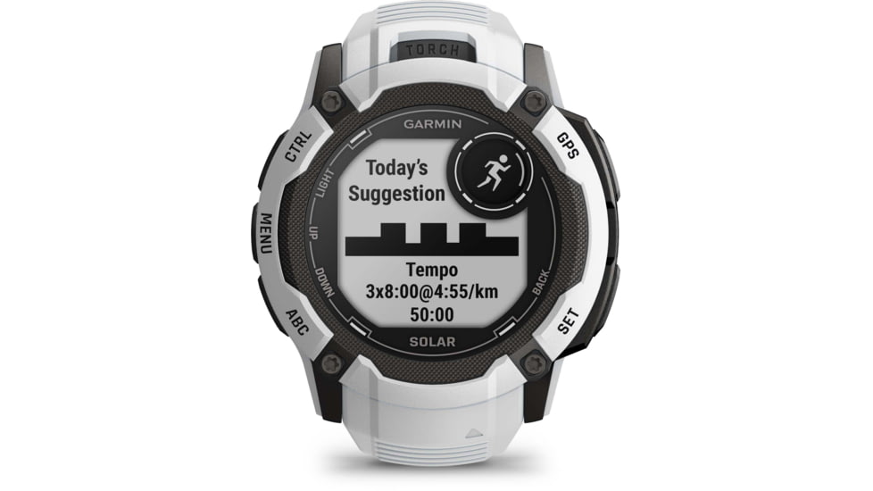 Garmin Instinct 2X Solar Watch, Whitestone, 010-02805-14
