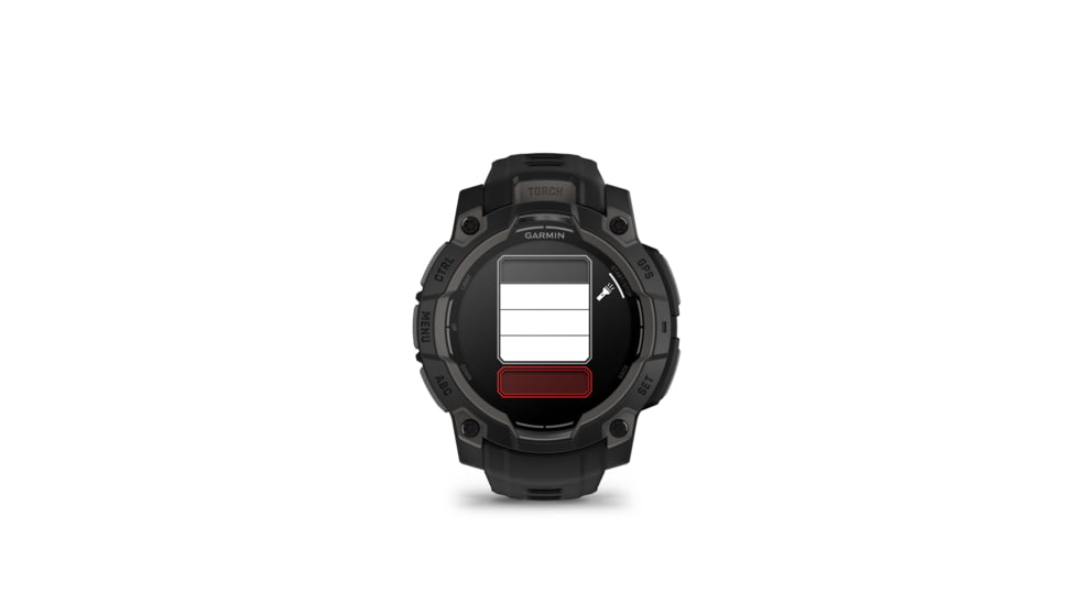 Garmin Instinct 3 Amoled GPS Watch, 45mm dia, Black, 010-02936-00