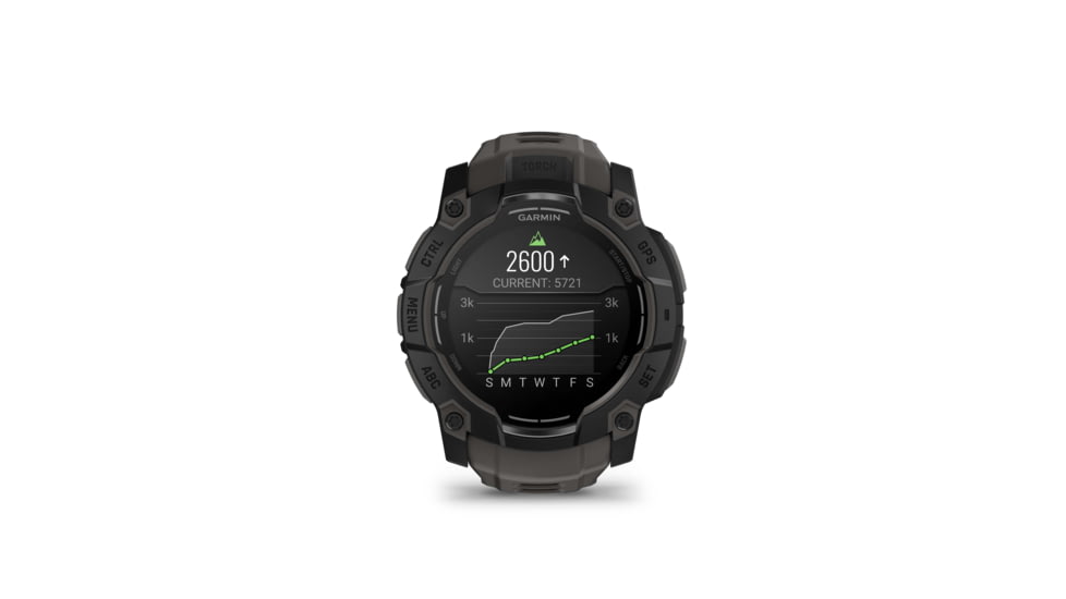 Garmin Instinct 3 Amoled GPS Watch, 50mm dia, Black/Charcoal, 010-03020-00