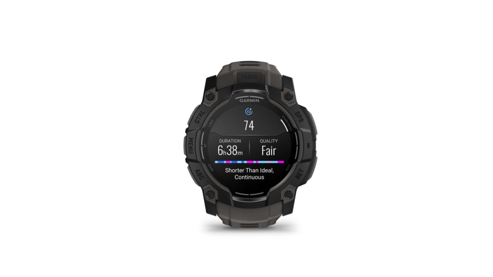 Garmin Instinct 3 Amoled GPS Watch, 50mm dia, Black/Charcoal, 010-03020-00