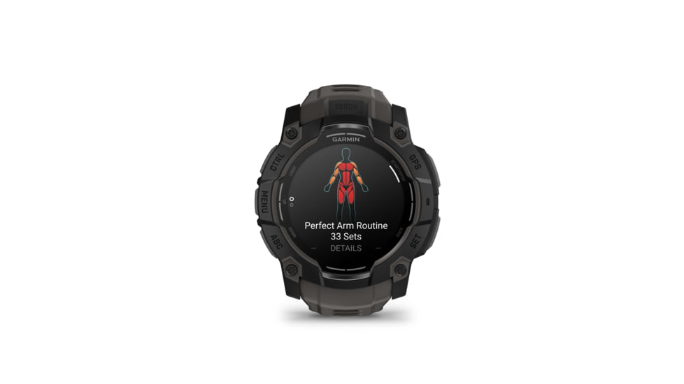 Garmin Instinct 3 Amoled GPS Watch, 50mm dia, Black/Charcoal, 010-03020-00