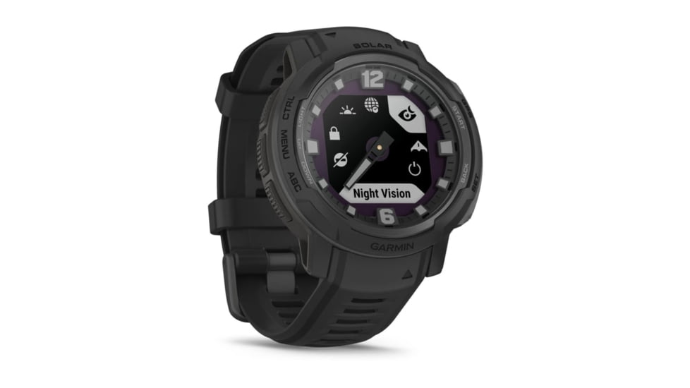 Garmin Instinct Crossover Watch, Tactical Edition, Solar, 45mm, Black, 010-02730-10