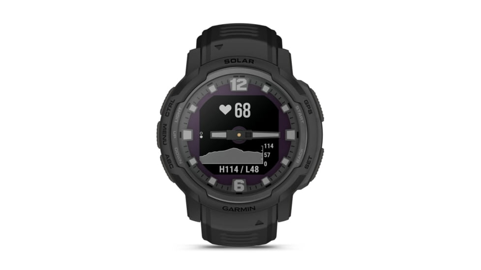 Garmin Instinct Crossover Watch, Tactical Edition, Solar, 45mm, Black, 010-02730-10