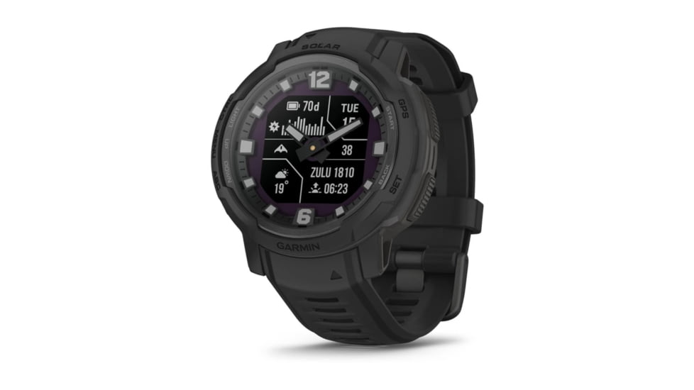 Garmin Instinct Crossover Watch, Tactical Edition, Solar, 45mm, Black, 010-02730-10