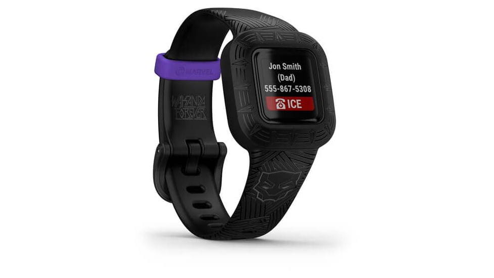 Garmin Vivofit jr3 Kids Fitness Tracker, Black Panther, 010-02441-30