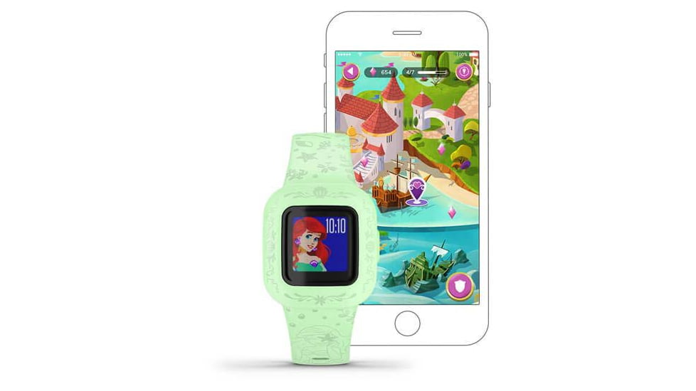 Garmin Vivofit jr3 Kids Fitness Tracker, Princess Ariel, 010-02441-33