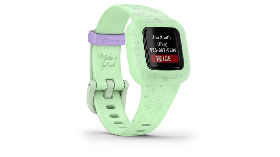 Garmin Vivofit jr3 Kids Fitness Tracker, Princess Ariel, 010-02441-33