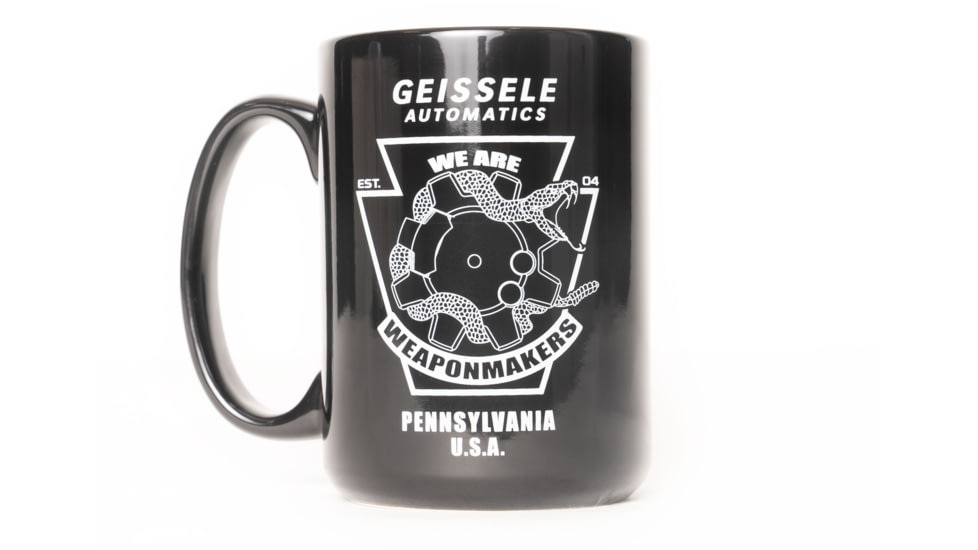Geissele Angry Snake Bolt Mug, 15oz, Black, 08-369