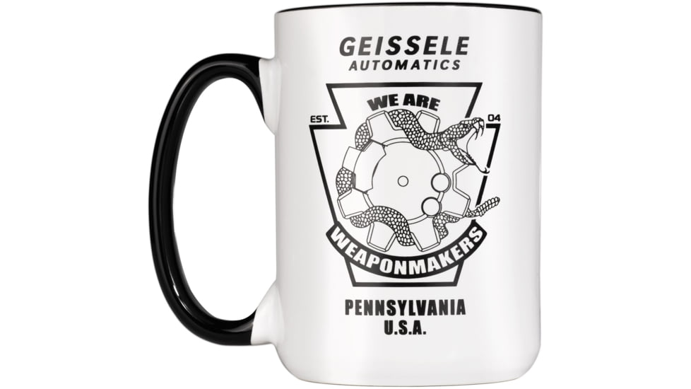 Geissele Angry Snake Bolt Mug, 15Oz., White, 08-370