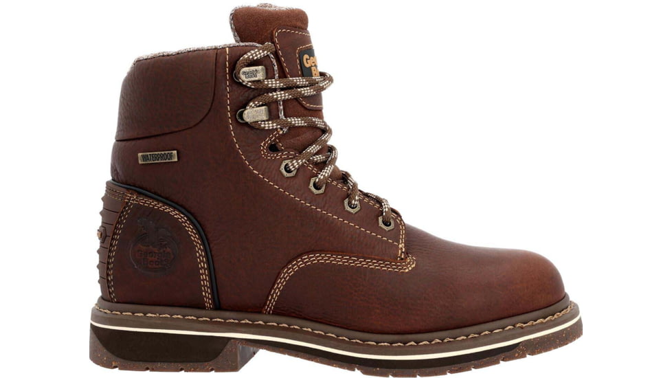 Georgia Boot AMP LT Edge Waterproof 6in Work Boot - Womens, Brown, 7.5, GB00514-075M