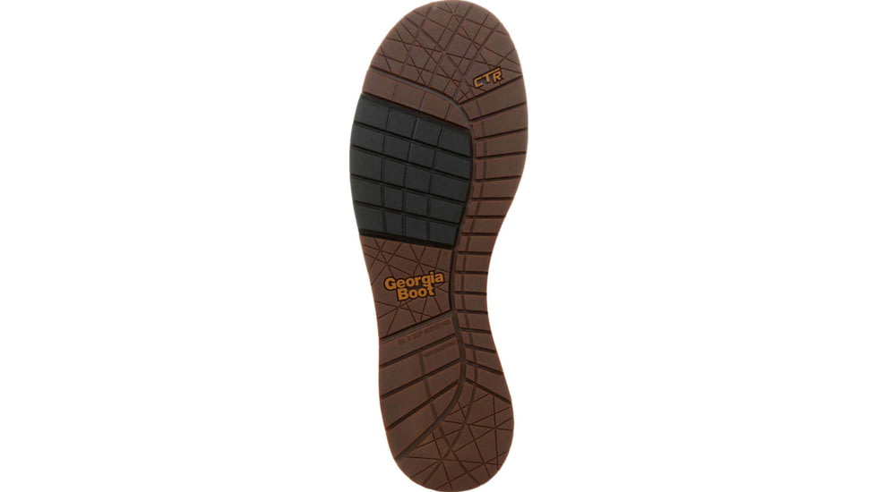 Georgia Boot AMP LT Wedge Steel Toe Waterproof Chelsea Work Boot - Mens, Medium, Brown, 10, GB00353-100M
