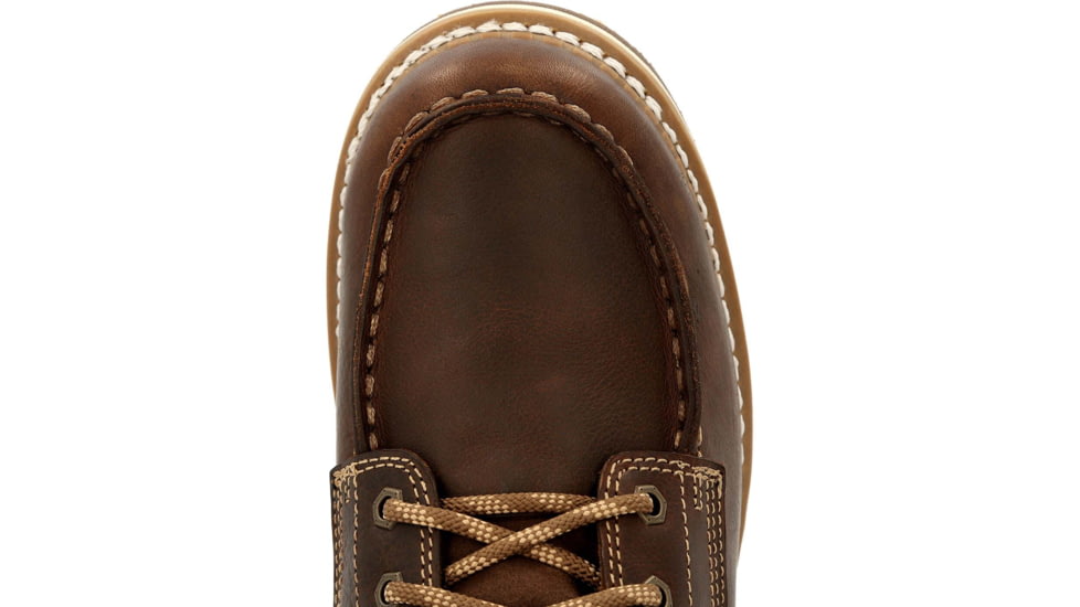 Georgia Boot AMP LT Wedge Waterproof Moc-Toe 6in Work Boot - Mens, Wide, Brown, 8.5, GB00429-085W