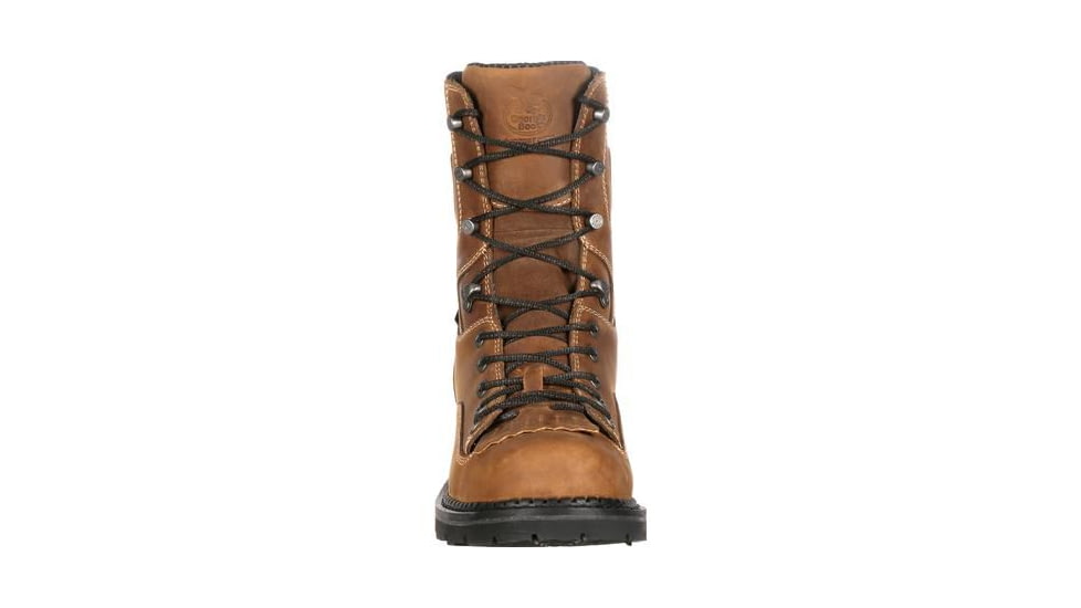 Georgia Boot Comfort Core Waterproof Logger 8 inch Work Boot w/Composite Toe - Mens, Crazy Horse, 10.5 Wide, GB00123-105W