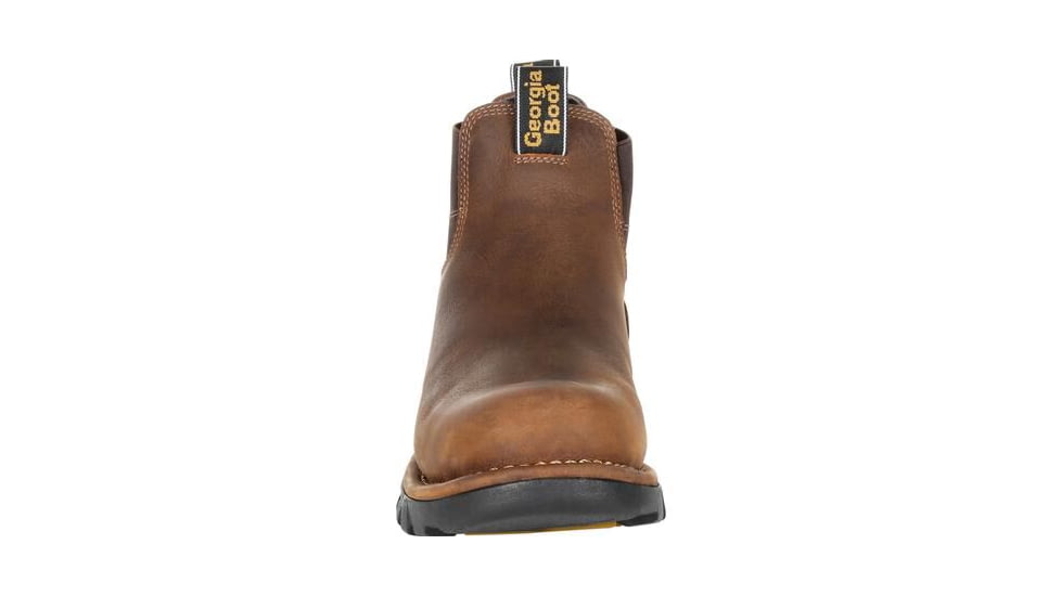 Georgia Boot Eagle One Waterproof Chelsea 4 inch Work Boot - Mens, Brown, 9.5 Wide, GB00315-095W