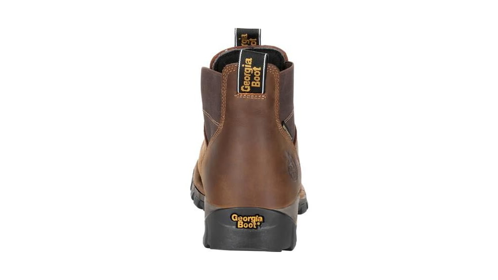 Georgia Boot Eagle One Waterproof Chelsea 4 inch Work Boot - Mens, Brown, 9.5 Wide, GB00315-095W