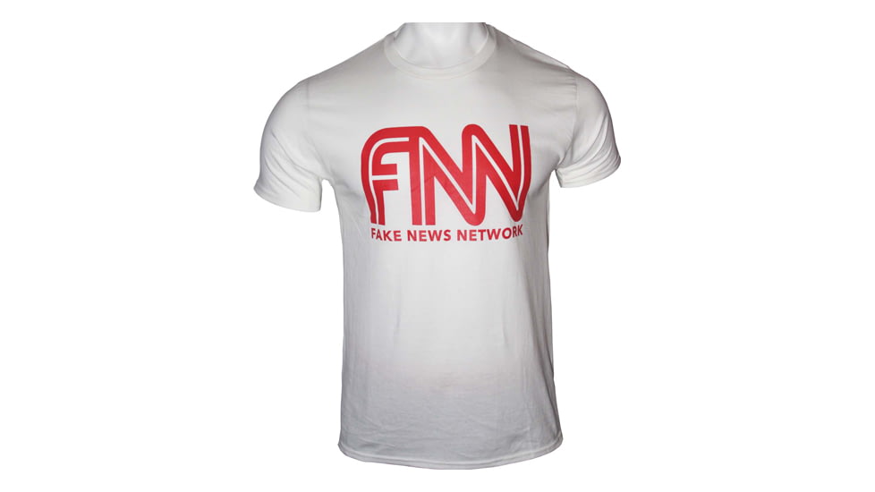 Gi Men's T-shirt Trump Fake News Network Xx-large White!